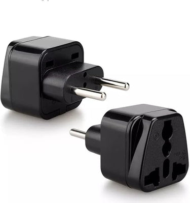 CABLEPELADO Adaptateur de prise britannique, USA, Asie vers prise européenne | Adaptateur prise de voyage | Prise de type G vers 2 broches européenne Modèle C E F | Noir | 1 unité